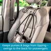 High Road Car Hooks for Purses and Bags with Leather