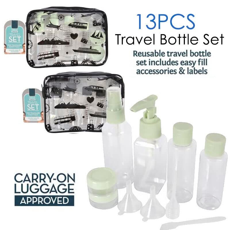 13PCS Travel Bottle Set Reusable Travel Bottle Set Easy refil