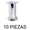 Herrajes Guerrero Pata Para Mueble O Sala 10 Cm Altura