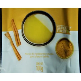 Golden Milk Leche Dorada Vegana Curcuma Canela Inulina Alga