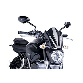 Puig 7015N Windshield for Yamaha MT-07 2014, Black, Medium
