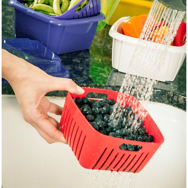 Hutzler 3-in-1 Berry Keeper Colander and Container, Keeps Berries Fresh