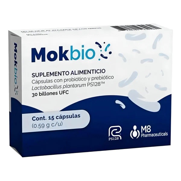Mokbio Lactobacillus Plantarum Ps128 0.59g 30 Cap - Producto Original