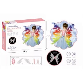 Automatic Wings Dream Princess Flapping Fairy with LED Lights