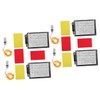 Kisangel 2 Sets Pvc Soccer Referee Cards Red Yellow Multi-purpose