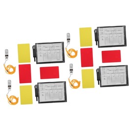 Kisangel 2 Sets Pvc Soccer Referee Cards Red Yellow Multi-purpose Referee Kit Easy