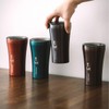 Sttoke Leakproof Ceramic Reusable Coffee Cup 12 oz, Rust Brown
