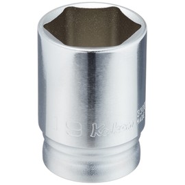 Koken 0.37 inch (9.5 mm) Insert, Z-EAL Hexagonal Semi-Deep Socket, 0.7 inch (19 mm), 3300XZ19