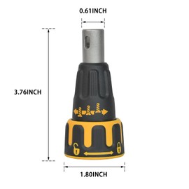 Greatshow Drywall Gun Nose Cone Assembly DCF620B DCF620D2 DCF620D2-AR DCF620D2-B2 DCF620D2-B3 DCF620D2-BR DCF620M2 Compatible With Dewalt Brushless Drywall Screw Gun Attachment