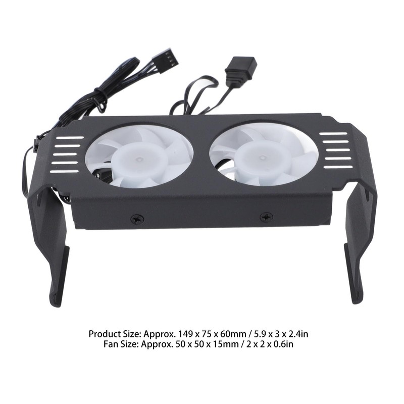 Memory Cooling Fan, ARGB Light Effect Memory Cooler Professional Computer