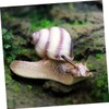 Sosoport 2sets Unique Mini Snail Figure Model Durable Plastic Snail
