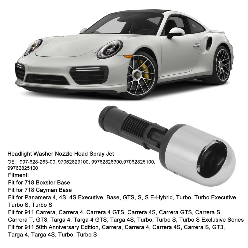 Headlight Washer Nozzle Head Spray Jet 99762826300 for 718 Boxster