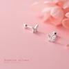 Unbranded 925 Sterling Silver Plated Lovely Tiny Butterfly Screw Back