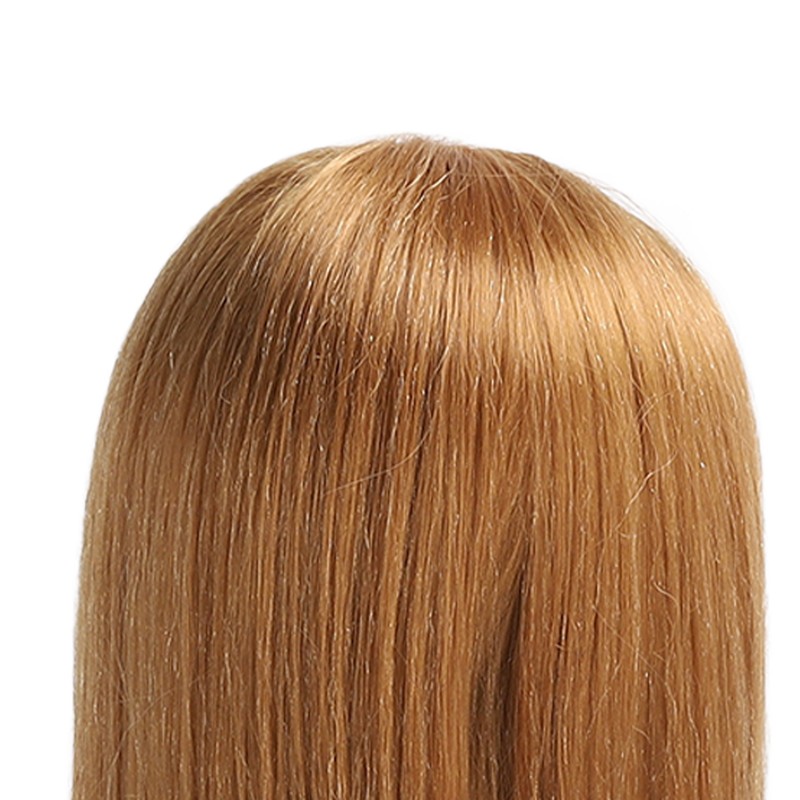 Hairdressing Mannequin Head 85 Percent Real Hair Flexible Multipurpose Hair