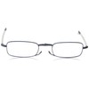 Foster Grant Gideon Rectangular Reading Glasses, Blue/Transparent, 50 mm, 2.00