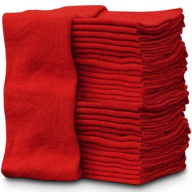 Auto Mechanic Shop - Toallas de limpieza absorbentes para automóviles, industrias, cochera, casas (rojo)