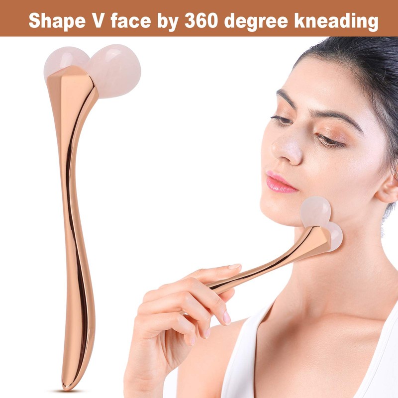 NSXAYIWE Gua Sha Facial Tools, Multifunctional Germanium Roller, 55° Angle