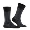FALKE Men's Oxford Stripe M So Cotton Patterned Socks, Black