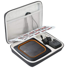 Khanka Hard Travel Case Replacement for WD 250GB 500GB 1TB 2TB My Passport Wireless SSD Portable External Drive (Inside White)