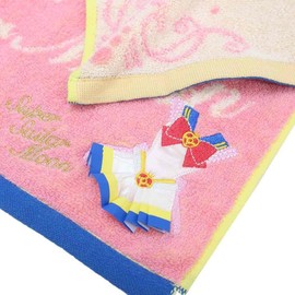 BANDAI 4085004300 Face Towel, Sailor Moon Costume (Super Sailor Moon), Approx. 13.4 x 31.5 inches (34 x 80 cm)