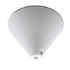 Canopy White Plastic Diameter 110 mm with Locking Screw for
