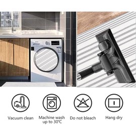 Grey and White Layered Doormat 24'' x 35'' Outdoor Front Porch Rug Machine Washable Indoor Outdoor Rug for Front Porch Hand-Woven Entryway Rug for Laundry/Bathroom/Bedroom