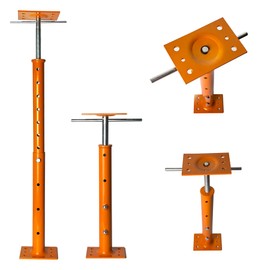 House Jacks for Leveling, Adjustable Jack Post 19" -38" Basement Floor Jack, Screw Floor Jack Post Supports Stabilizer Jacks for House Foundation, Stairs, Porches, Roof Beams