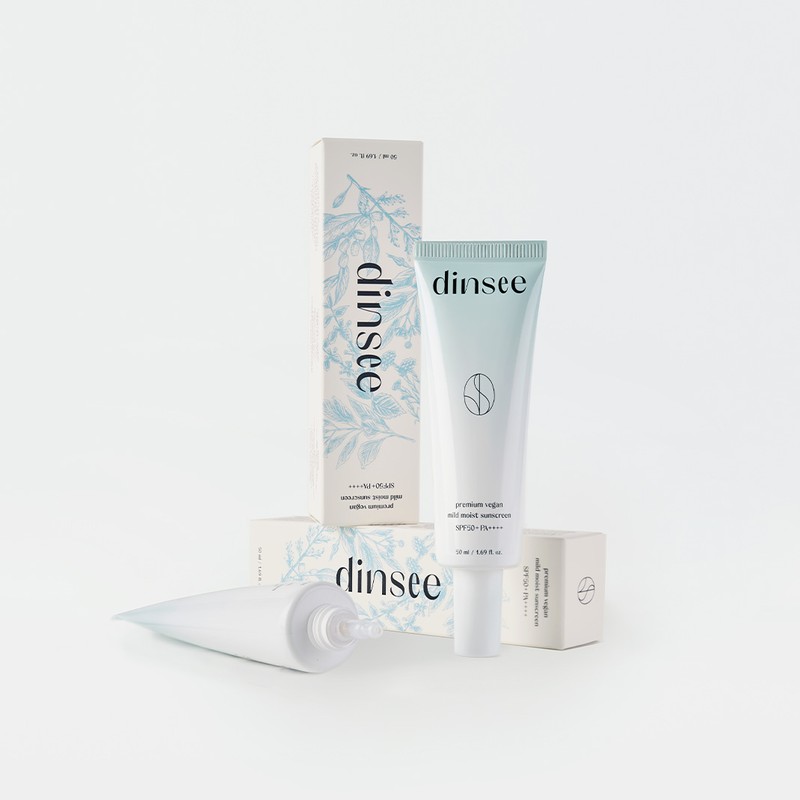 [딘시] 프리미엄 비건 마일드 선크림 (SPF50+PA++++), 50ml, 1개 [Dinsi] Premium