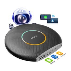 CB6 CarPlay AI Box, 2025 Wireless CarPlay Adapter/Android Auto, Plug & Play Smart Box with Advanced AI, GPS, Compatible Massive APP, Android 13, 2 BT, 4G LTE, 4G+64G, for OEM Wired CarPlay