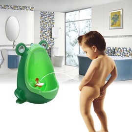 Cute Frog Shape Children Kids Potty Training Urinal Frog Children Stand Vertical Urinal Boys Penico Pee Infant Toddler Wall-Mounted
