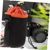 TEHAUX 4Pcs Camera Lens Pouch Set Durable Drawstring Storage Bags