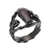 PAMTIER Men's Stainless Steel Skull Ring Gothic Vampire Skeleton Bloody