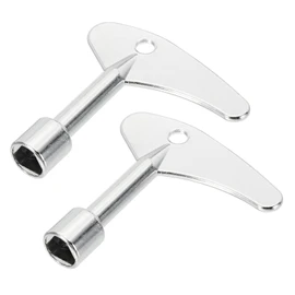 PATIKIL Triangle Spanner Key, 2 Pack Universal Triangular Socket Keys Zinc Alloy Cabinet Key Lift Door Lock Key for Elevator Electric Gas Water Meter Box