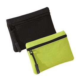 JAMAKALA 2 Pack Coin Purse Pouch, Small Change Pouch Oxford Cloth Waterproof, Portable Change Purse with Zipper Coin Pouch Mini Change Bags for Women Men (Black+Green)