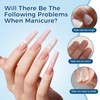 Extra Long Square Nail Tips 240Pcs 12 Sizes Gel Nail