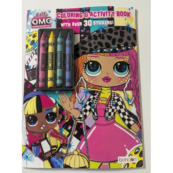 L.O.L. Surprise O.M.G. Coloring & Activity Book with Crayons And