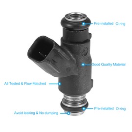 X AUTOHAUX 28160355 Fuel Injector Nozzle Flow Matched Replacement for Hisun Tactic Strike for Massimo MSU500 for Coleman UT500 450 500 550 EFI UTV ATV