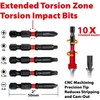 BIG RED BHT-5MTIB01R-4 Torin Hex Shank Screwdriver Bits, Magnetic Torsion