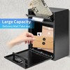xhlokk Combination Lock Wall-Mount Mailbox, Morden Metal Mailboxes for Outside,