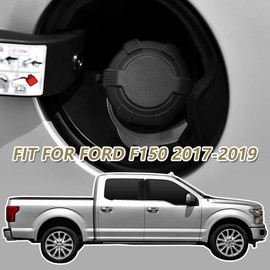 sukemichi Gas Cap, Filler Cap Fuel Cap Cover, Fuel Tank Filler Cap Compatible With 2017 2018 2019 Ford F150 Accessories - Waterproof & Anti-dirty, Black
