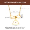 Tobestu Stainless Steel Infinity Jesus Necklace with Real Mustard Seed