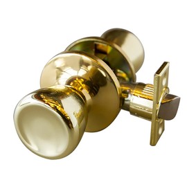 Design House 728303 Terrace 6-Way Universal Passage Hall and Closet Door Knob Polished Brass