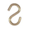 B&P Lamp® 3/4" Brass Plated Steel S Hook