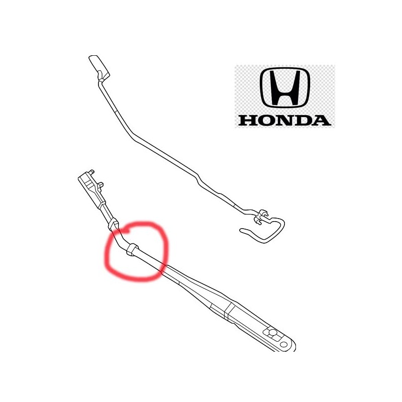4X Front Windshield Wiper Arm Spray Nozzle Hose Clips Tube