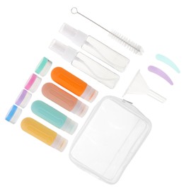 Gatuida 1 Set portable travel bottles cosmetic 16 piece set multipurpose Silica gel Toiletries storage bottle travel accessories travel bottles container bracket travel container