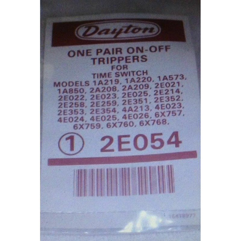 Dayton On-Off Trippers. Lot of 2 Pair. 2E054. New Sealed.