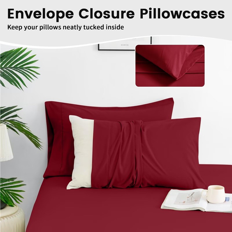 ILVOE Full Size Sheet Set, Full Size Bed Sheets 4