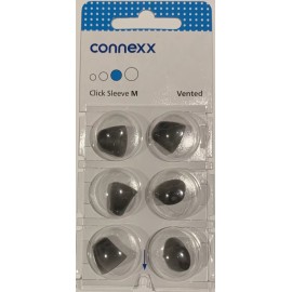 Signia 2 Packs of Connexx M Vented Click Sleeves. 12 Total. Fits Signia, Silk, Rexton.