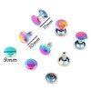 YEWIN Tubular Double Cap Rivets - 9mm Rainbow Metal Button