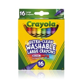 Crayola Washable Crayons, Large, 16 Count